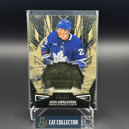 2022-23 UD SPx NICK ABRUZZESE #F-39 SPx Finites Rookies Gold RC /299