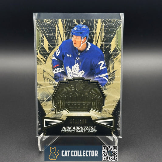 2022-23 UD SPx NICK ABRUZZESE #F-39 SPx Finites Rookies Gold RC /299