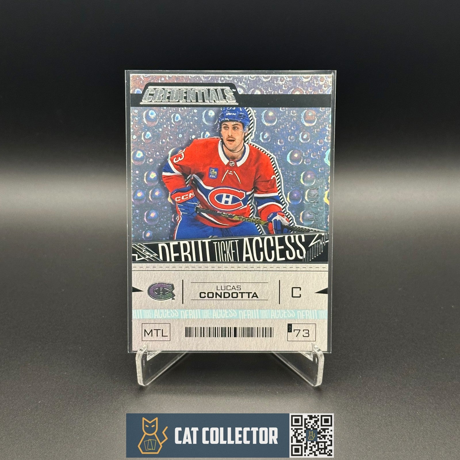 2023-24 UD Credentials LUCAS CONDOTTA #133 Debut Ticket Access Rookie RC /999