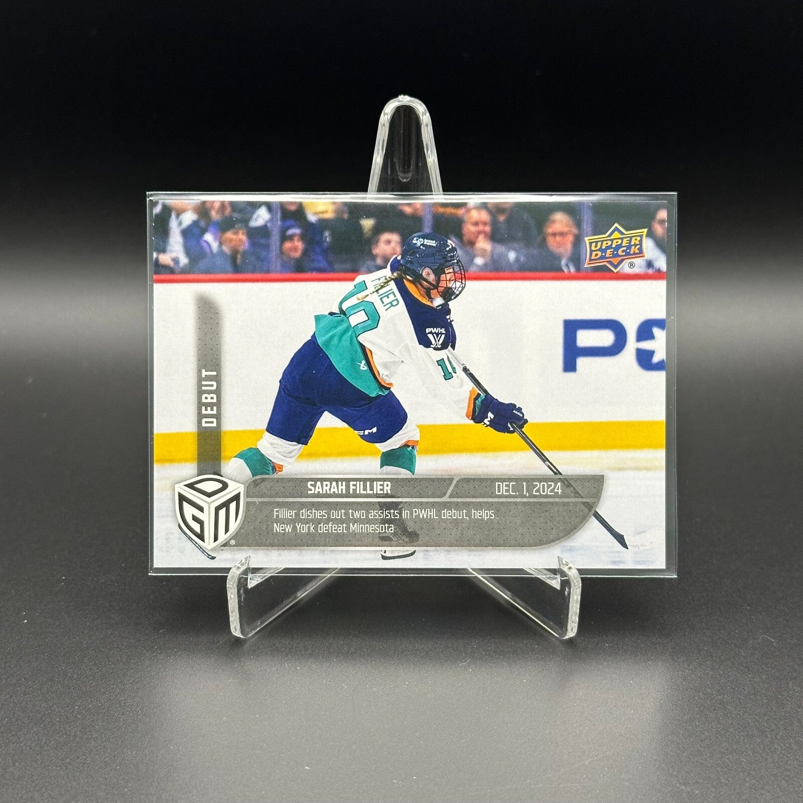 2024-25 UD PWHL Game Dated Moments SARAH FILLIER #4 Rookie RC - ONLINE EXCUSIVE!