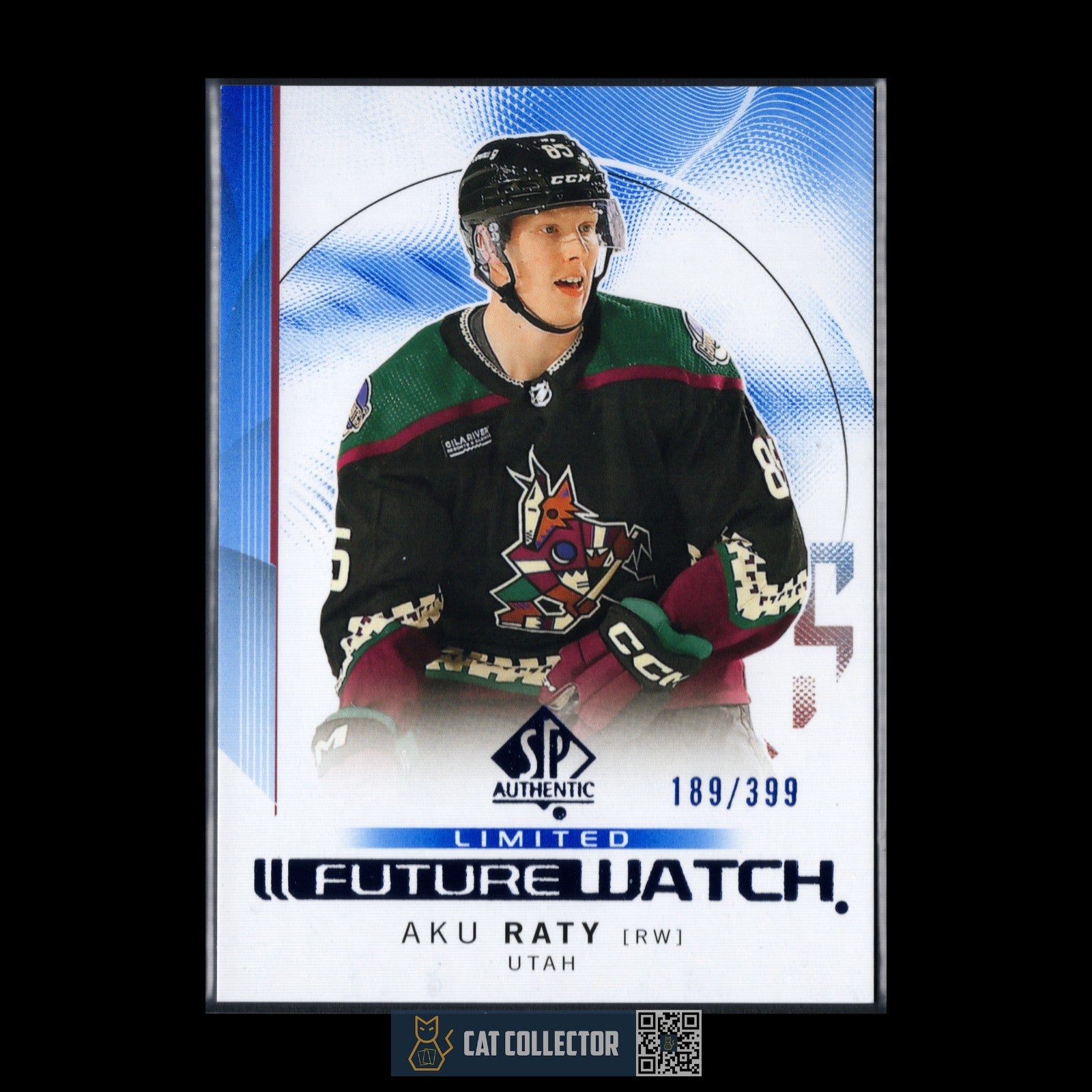 2024-25 UD SP Authentic AKU RATY #158 Future Watch Limited Blue RC /399