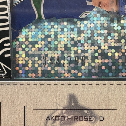 2023-24 UD Credentials AKITO HIROSE #132 Debut Ticket Access Ice Blue 344/799