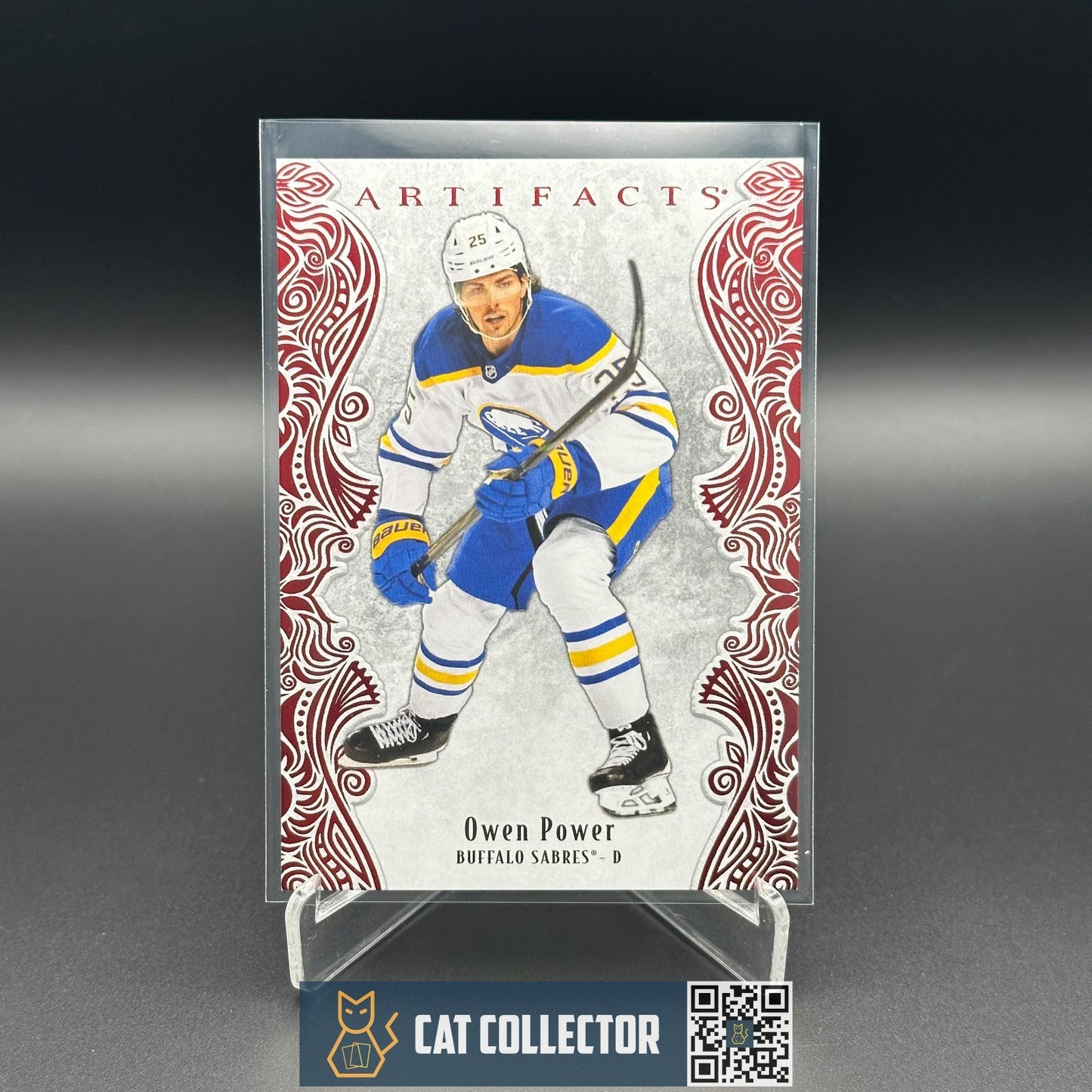 2025-26 UD Artifacts OWEN POWER #58 Ruby Red Veteran /599