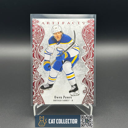2025-26 UD Artifacts OWEN POWER #58 Ruby Red Veteran /599