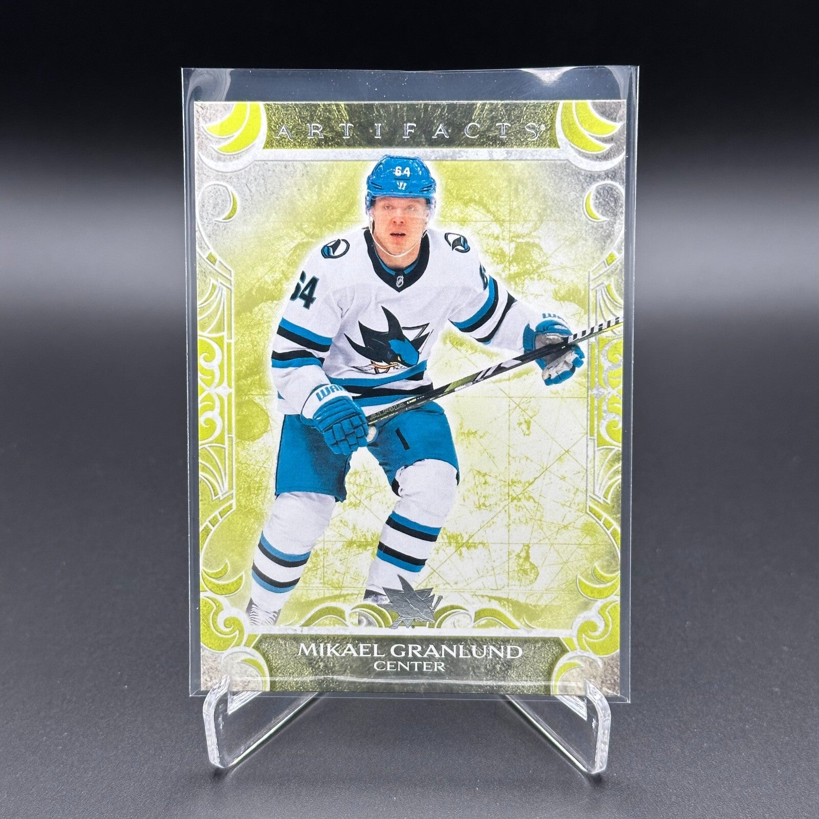 2024-25 UD Artifacts MIKAEL GRANLUND #54 Neon Green - San Jose Sharks