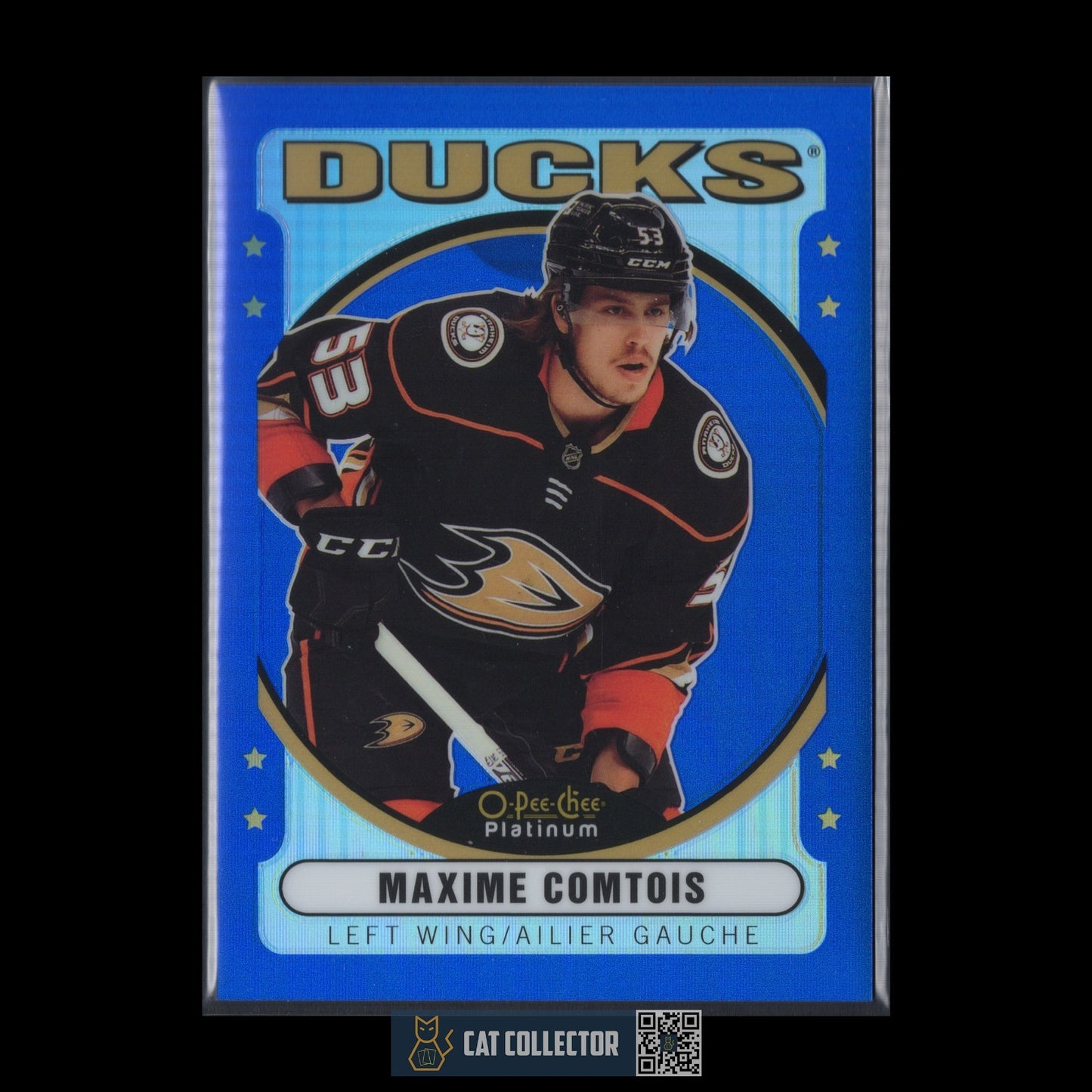 2021-22 O-Pee-Chee Platinum MAXIME COMTOIS #R-22 Retro Blue Rainbow /199