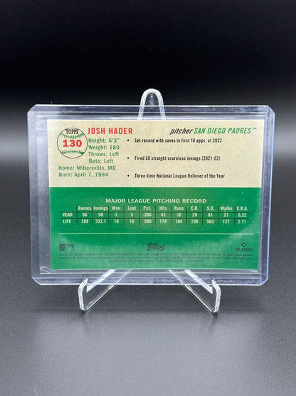 2023 Topps Chrome Platinum JOSH HADER #130 Topps Refractor /499