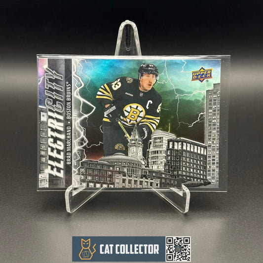 2024-25 UD Series 2 BRAD MARCHAND #EC-11 ElectriCITY Black parallel
