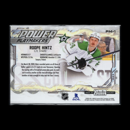 2024-25 O-Pee-Chee Platinum ROOPE HINTZ #PM-1 Power Playmakers