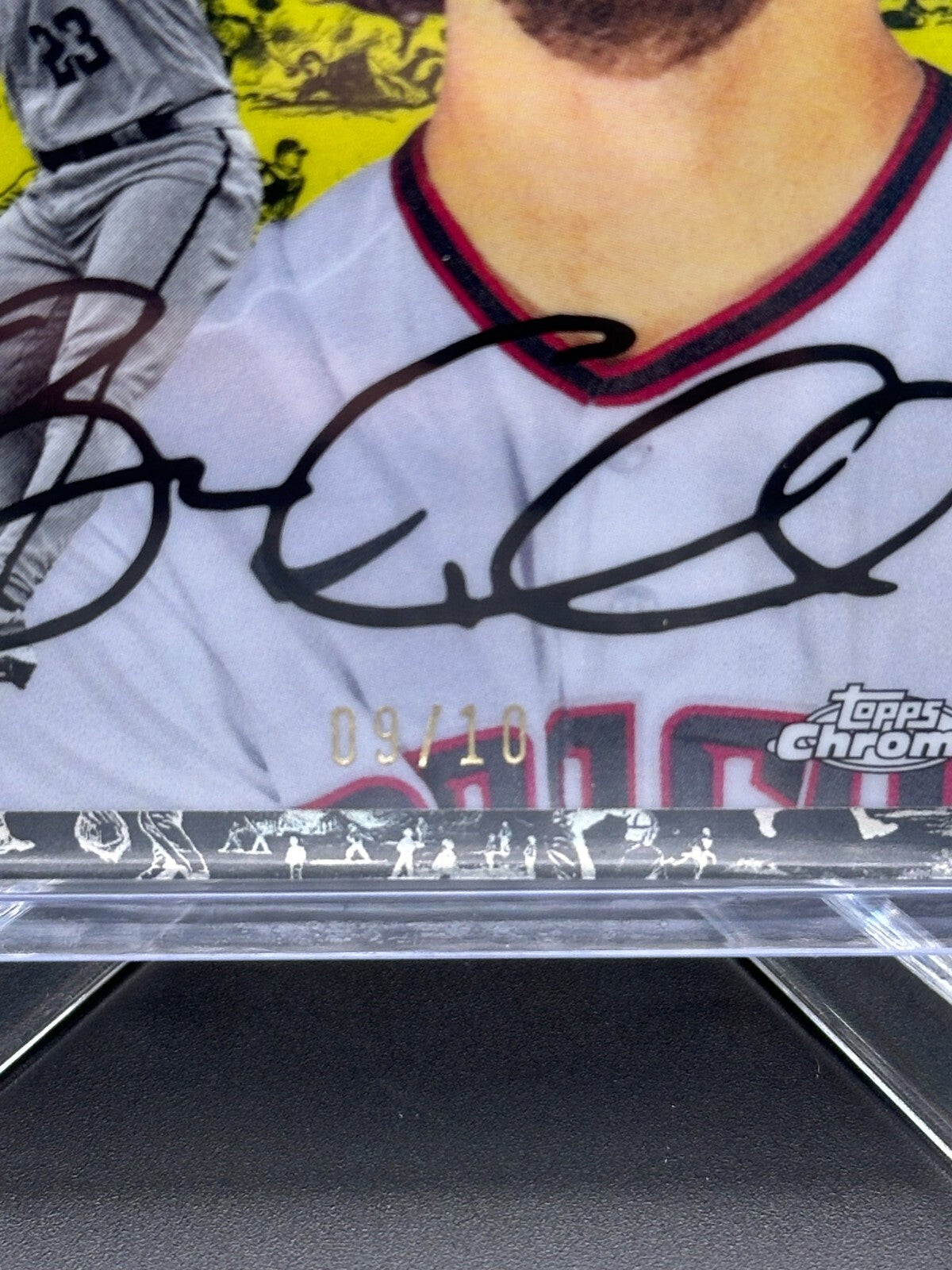 2023 Topps Chrome Platinum ZAC GALLEN #196 Toile Cream/Black Refractor /10