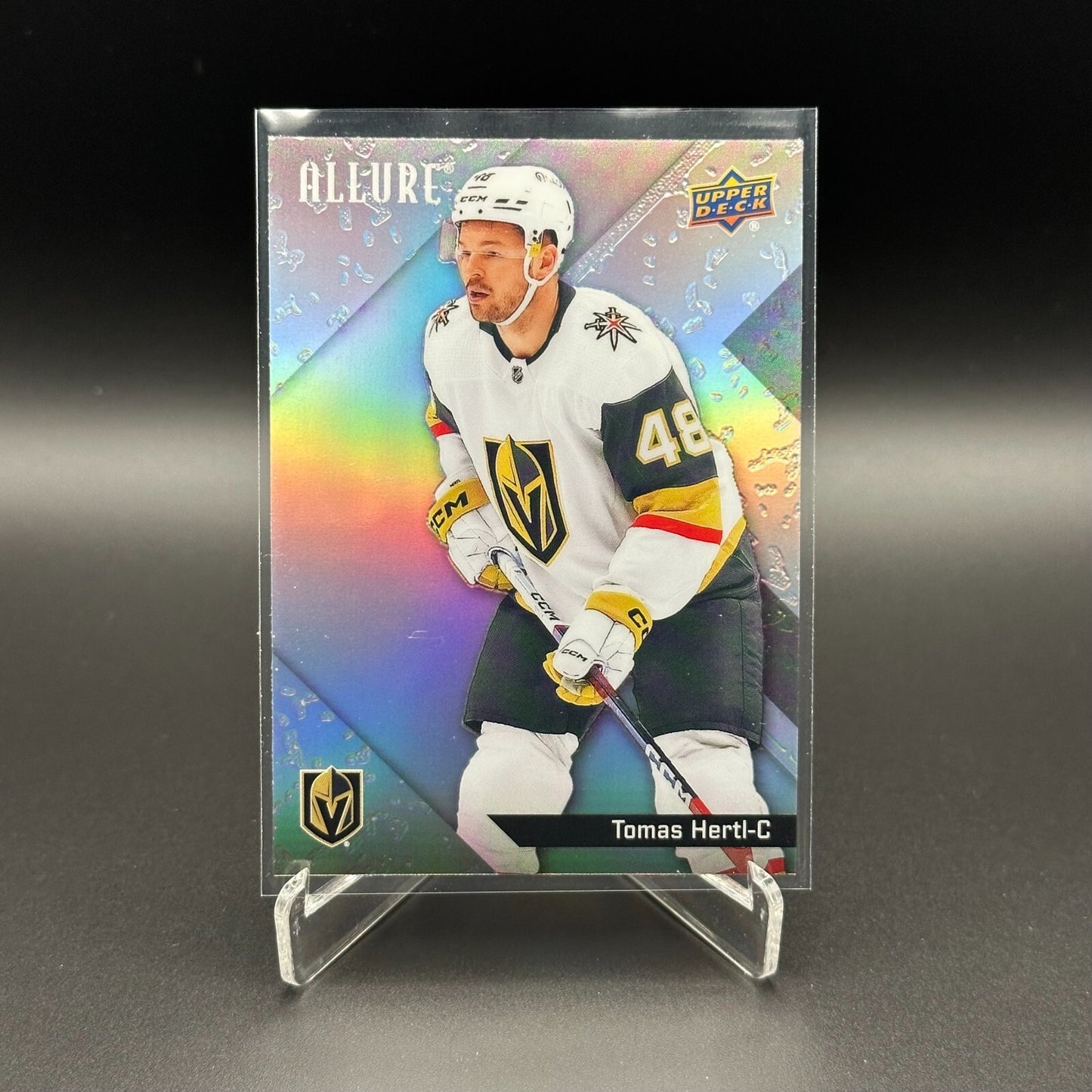 2024-25 UD Allure TOMAS HERTL #30 Glitter Bomb - Vegas Golden Knights