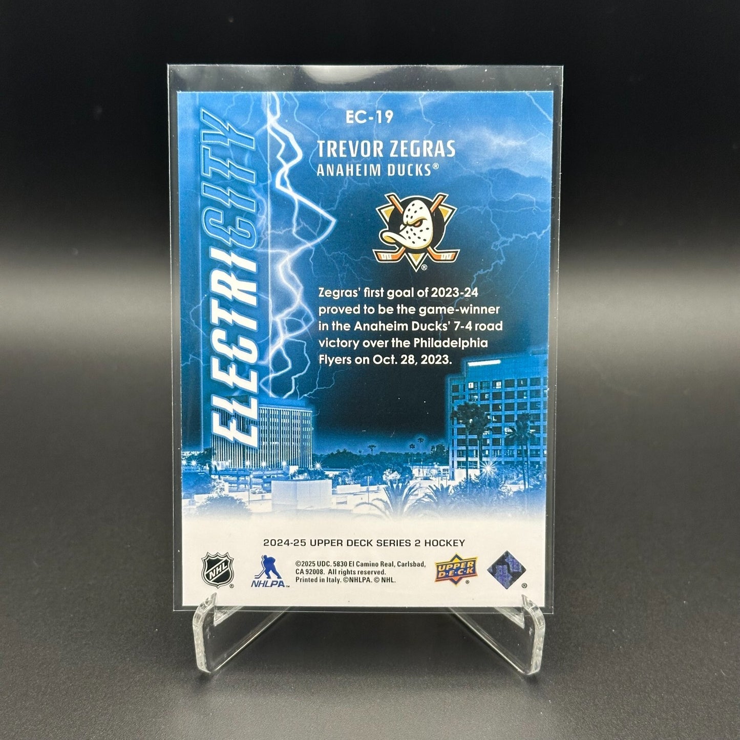 2024-25 UD Series 2 TREVOR ZEGRAS #EC-19 ElectriCITY