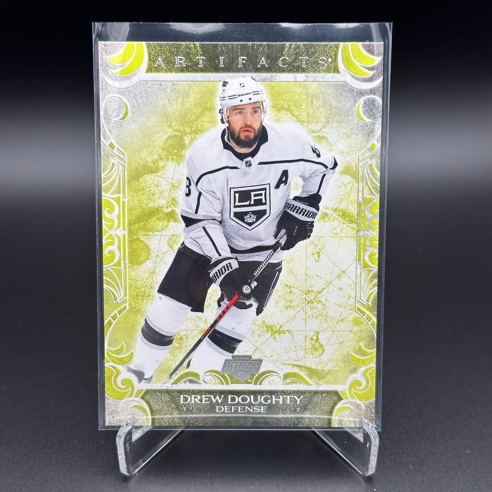 2024-25 UD Artifacts DREW DOUGHTY #24 Neon Green - Los Angeles Kings