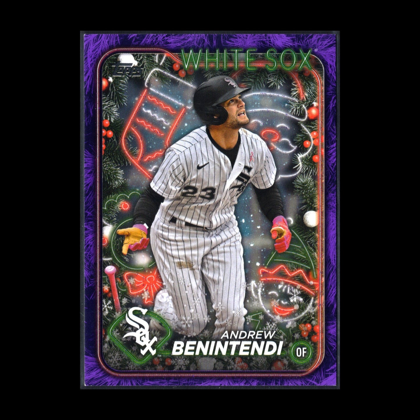 2024 Topps Holiday ANDREW BENINTENDI #H131 Purple Metallic Holiday Tree 41/99