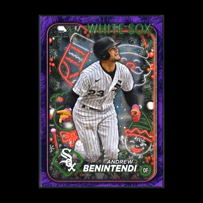 2024 Topps Holiday ANDREW BENINTENDI #H131 Purple Metallic Holiday Tree 41/99