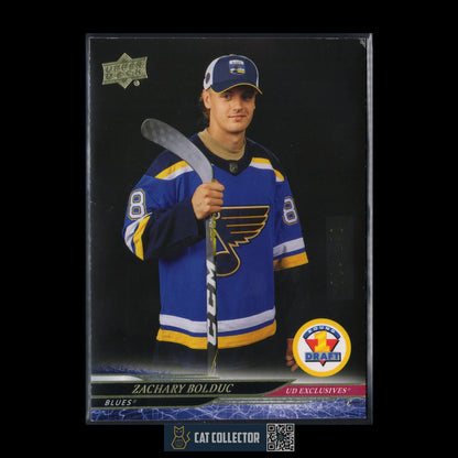 2024-25 UD Extended ZACHARY BOLDUC #750 1st Round Rookies UD Exclusives /100