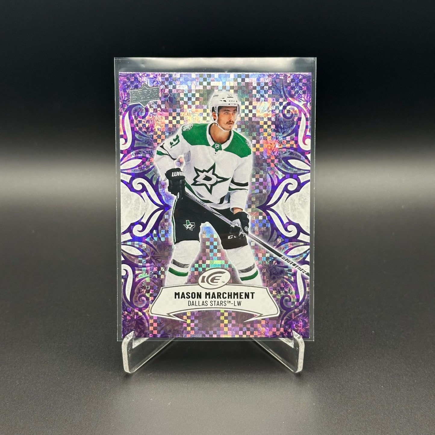 2024-25 UD Ice MASON MARCHMENT #18 Purple parallel - Dallas Stars