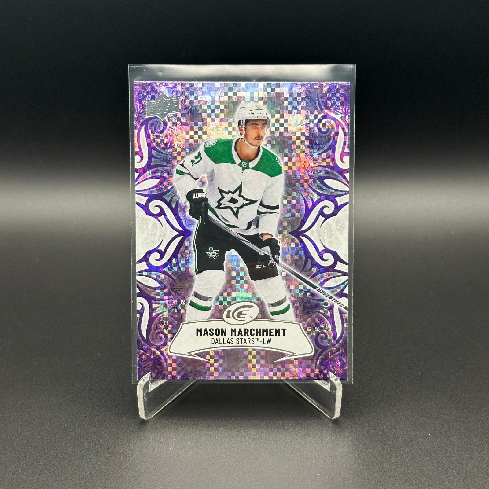 2024-25 UD Ice MASON MARCHMENT #18 Purple parallel - Dallas Stars