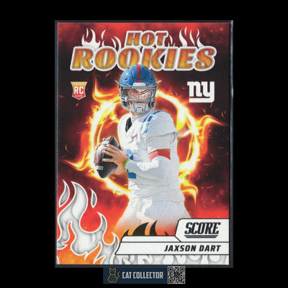 2025 Panini Score JAXSON DART #6 Hot Rookies RC - New York Giants