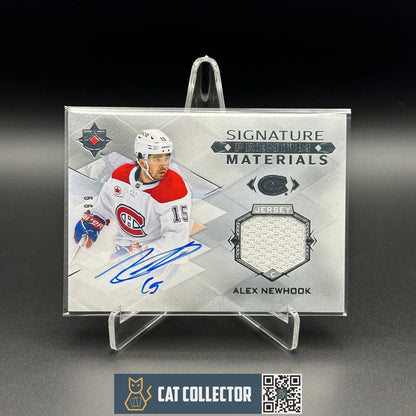 2023-24 Ultimate Collection ALEX NEWHOOK #UMS-AN Signature Premium Materials /99