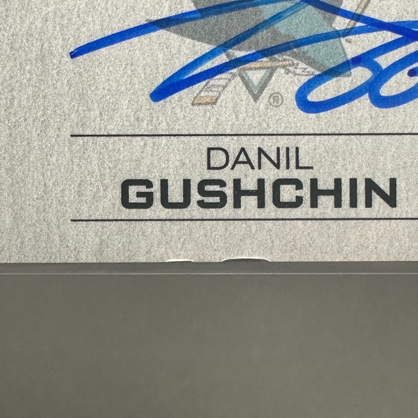 2023-24 UD Credentials DANIEL GUSHCHIN #DTAA-GU Debut Ticket Access AUTO /35