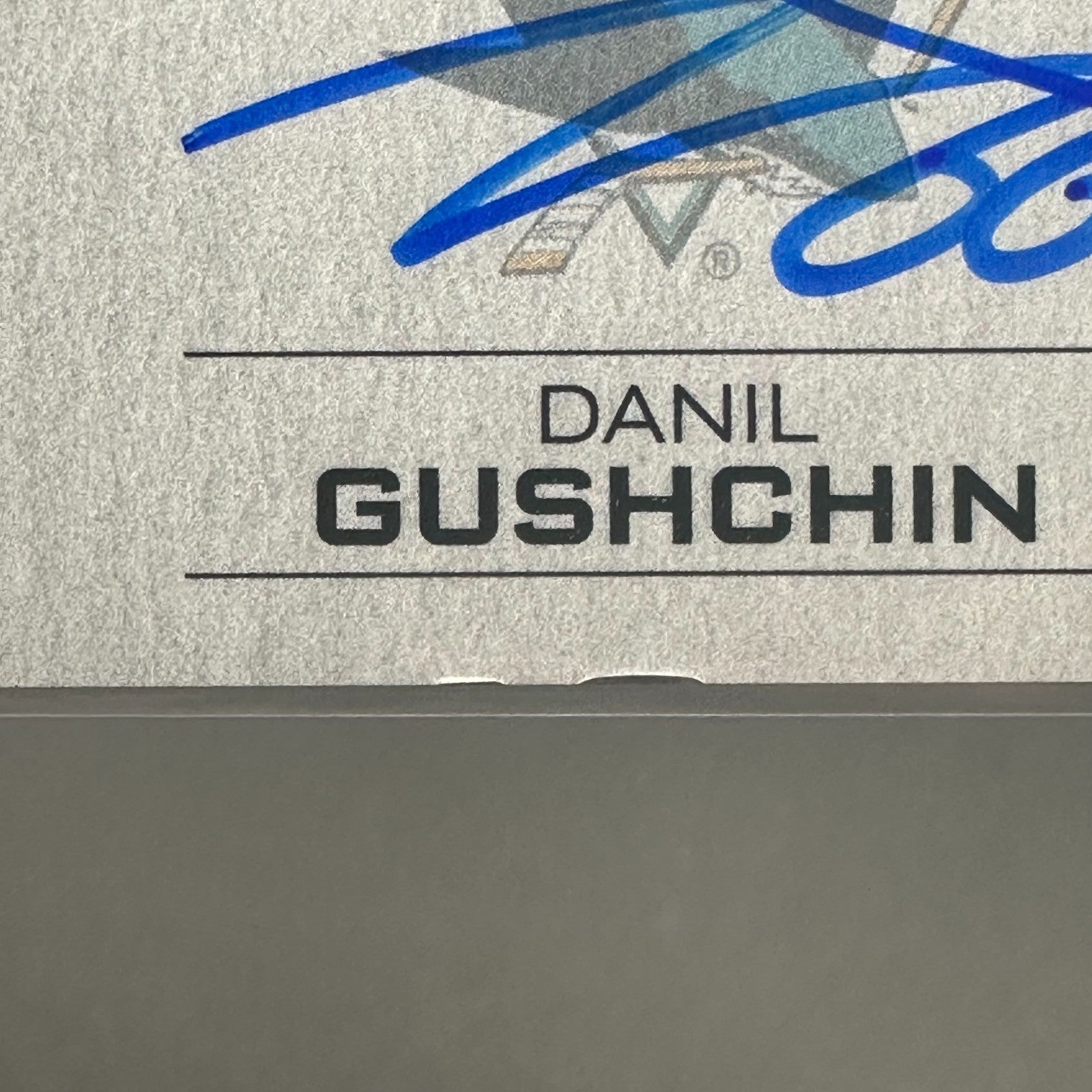 2023-24 UD Credentials DANIEL GUSHCHIN #DTAA-GU Debut Ticket Access AUTO /35