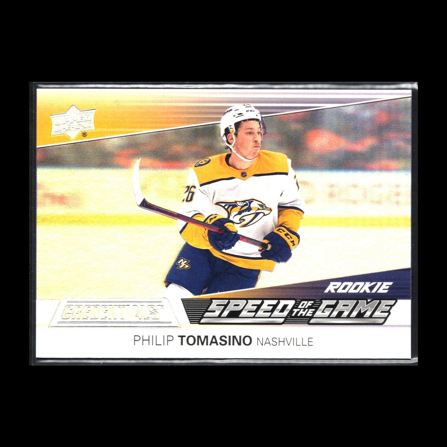 2021-22 UD Credentials PHILIP TOMASINO #SGR13 Speed of the Game RC