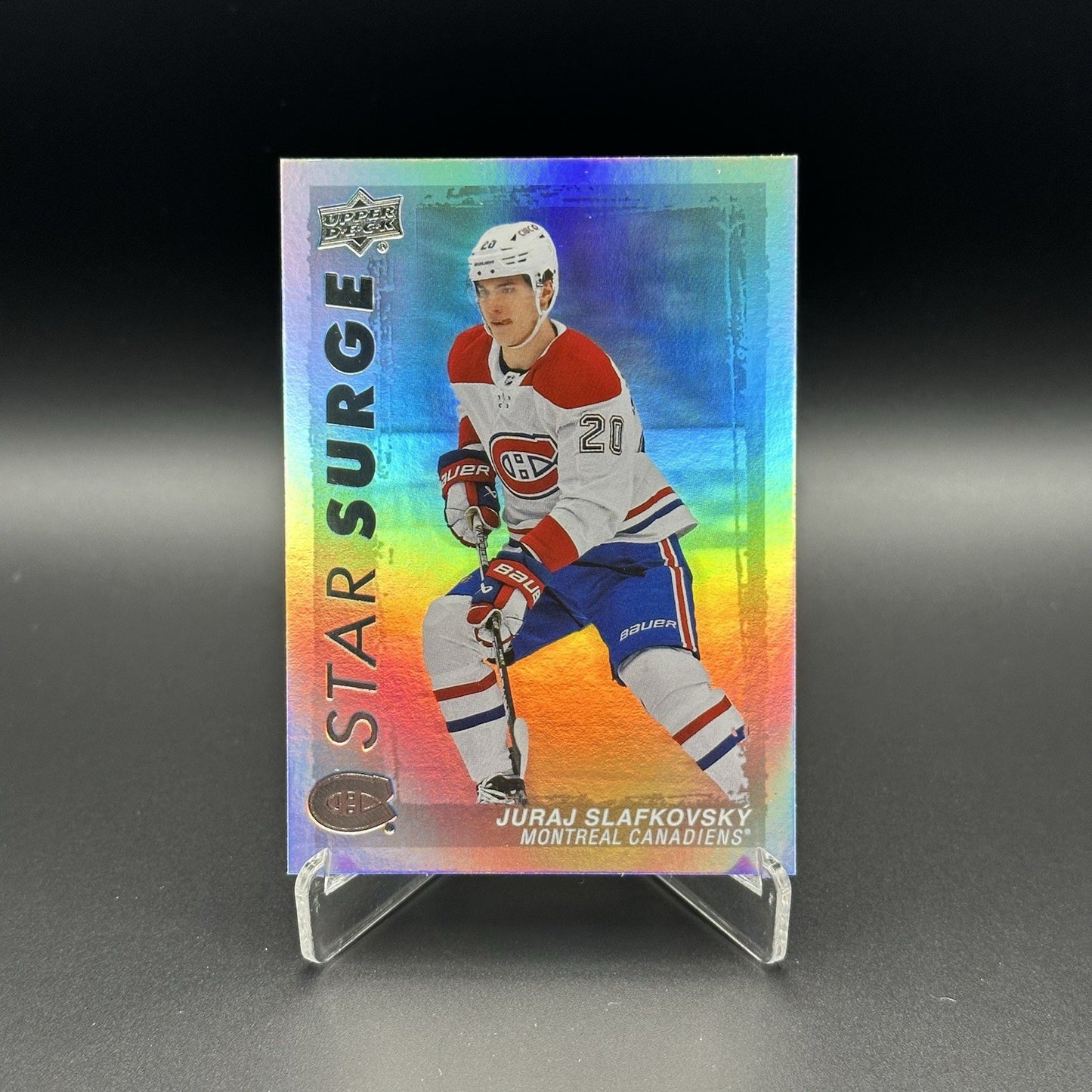 2023-24 UD Series 1 JURAJ SLAFKOVSKY #SS-4 Star Surge - Montreal Canadiens