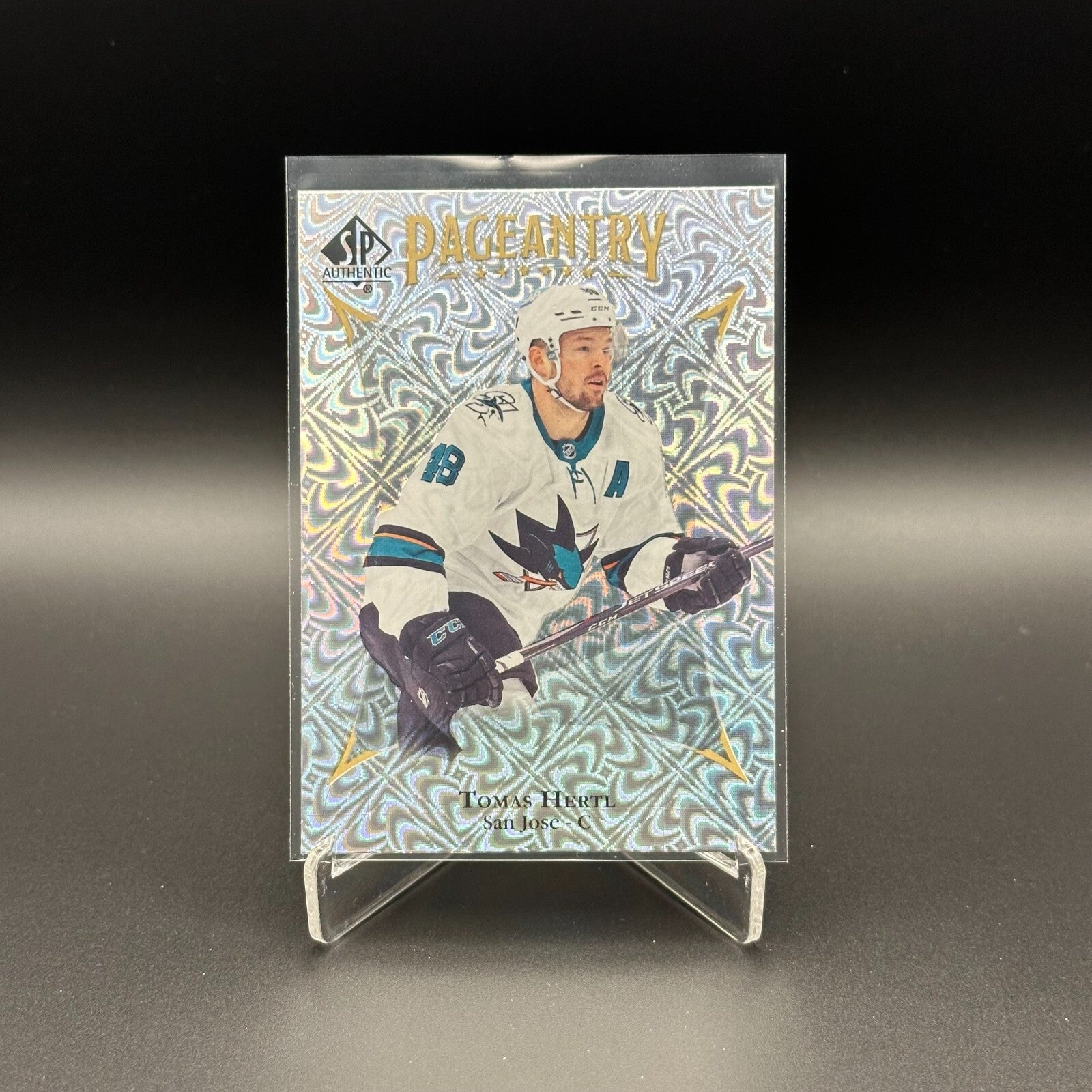 2021-22 UD SP Authentic TOMAS HERTL #P-20 Pageantry - San Jose Sharks
