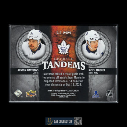 2024-25 UD Exquisite AUSTON MATTHEWS / MITCH MARNER #ET-MM Tandems /299