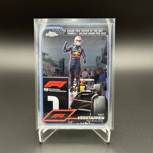 2024 Topps Chrome Formula 1 MAX VERSTAPPEN #170 Grand Prix Driver of the Day