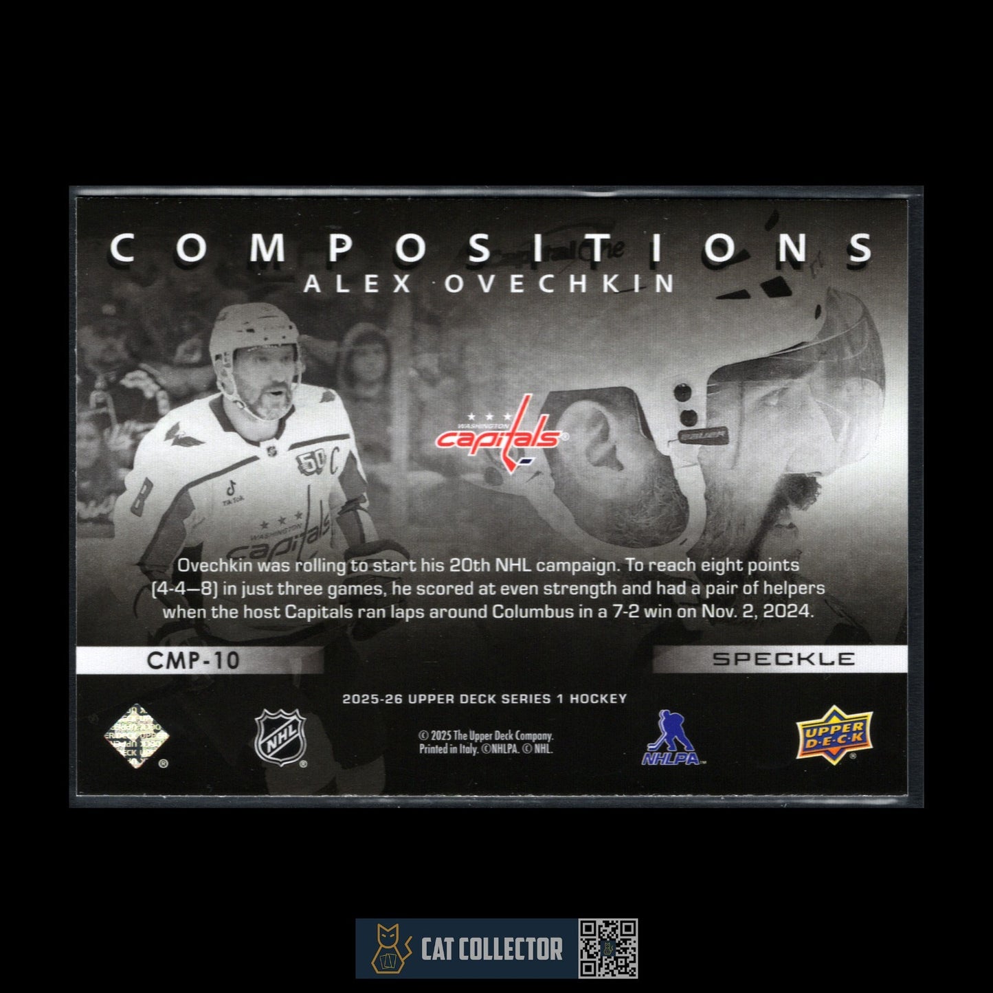 2025-26 UD Series 1 ALEX OVECHKIN #CMP-10 Compositions Speckle
