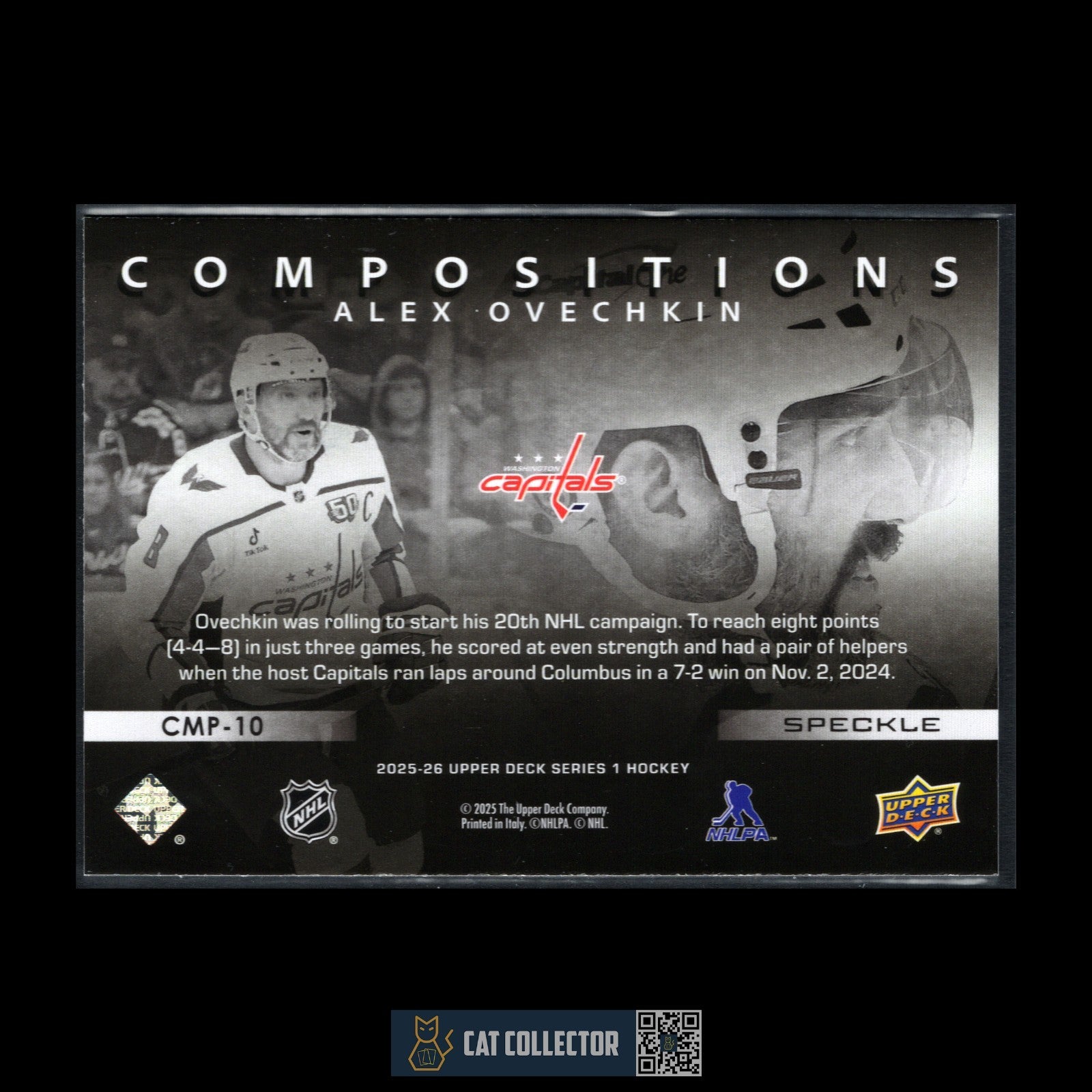 2025-26 UD Series 1 ALEX OVECHKIN #CMP-10 Compositions Speckle