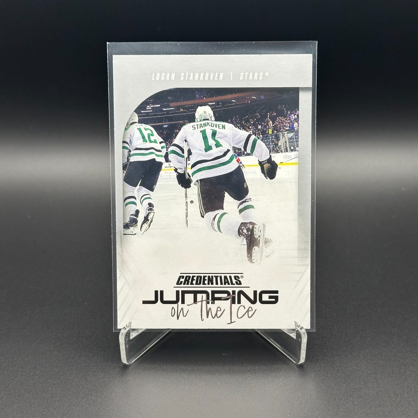 2024-25 UD Credentials LOGAN STANKOVEN #JI-LS Jumping on the ice Rookie RC