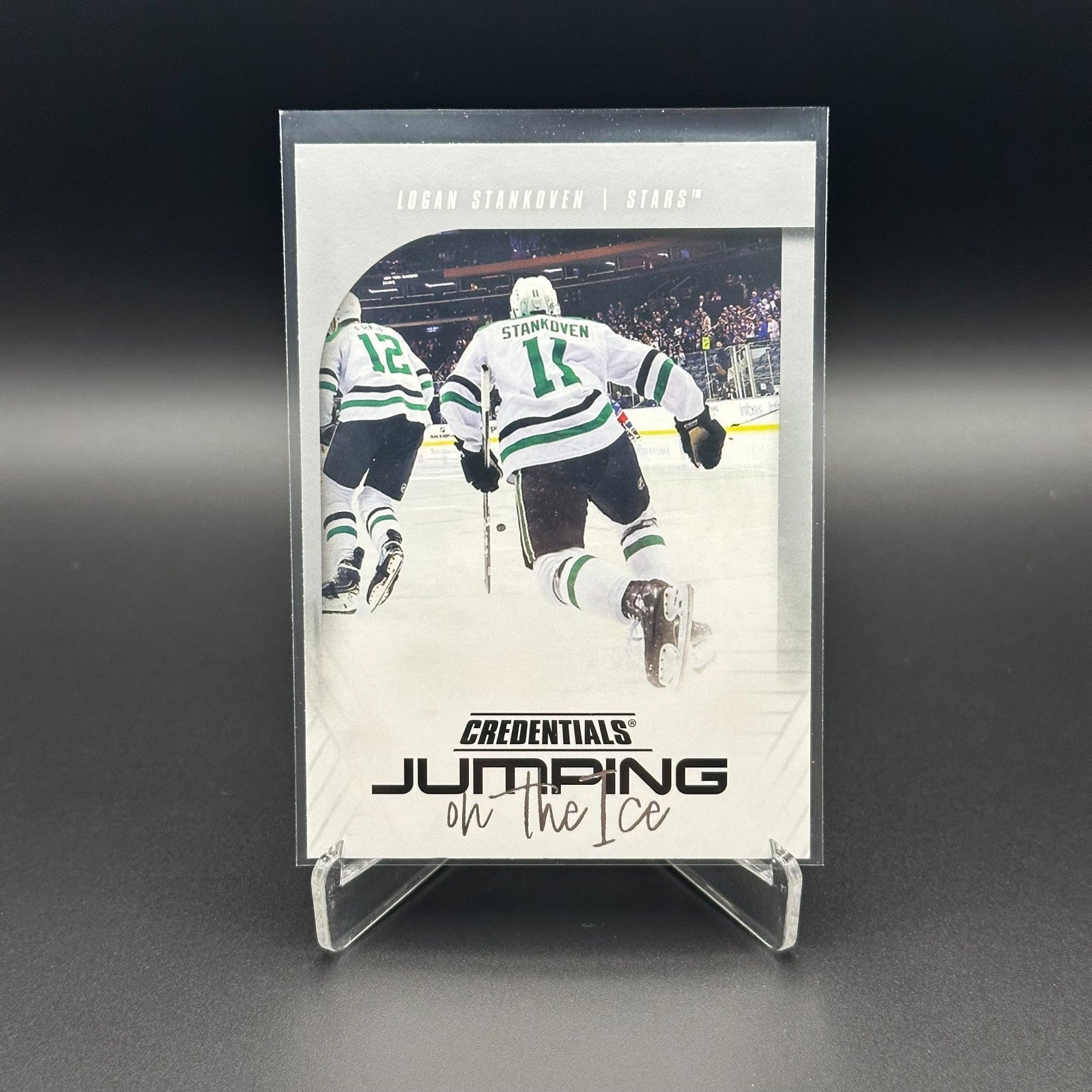 2024-25 UD Credentials LOGAN STANKOVEN #JI-LS Jumping on the ice Rookie RC