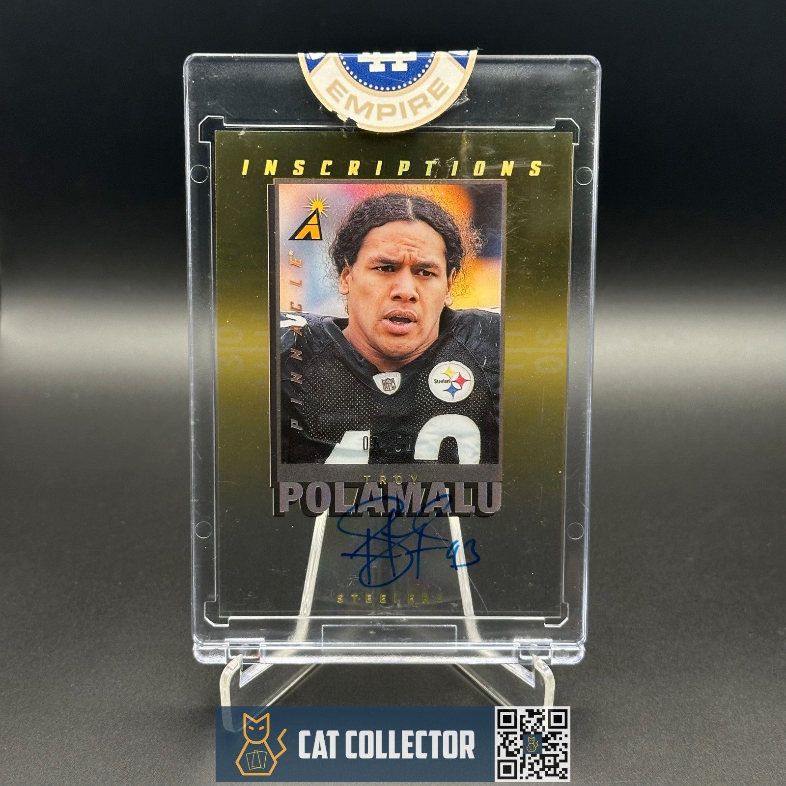 2021 Panini Immaculate TROY POLAMALU #PI-TP Pinnacle Inscriptions Auto 06/50