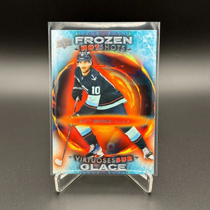 2024-25 UD Tim Hortons MATTY BENIERS #FH-9 Frozen hot shots - Seattle Kraken