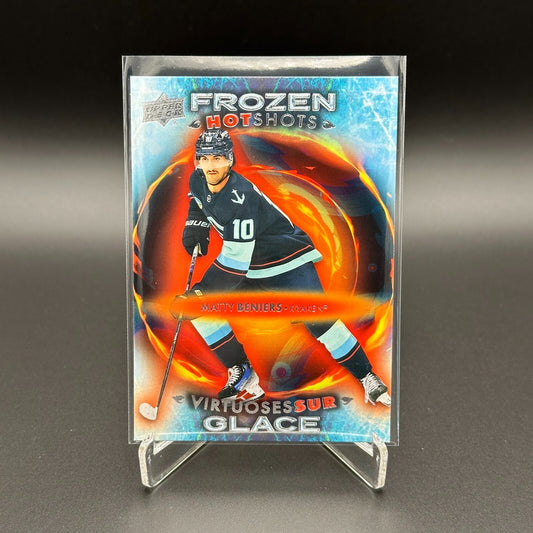2024-25 UD Tim Hortons MATTY BENIERS #FH-9 Frozen hot shots - Seattle Kraken