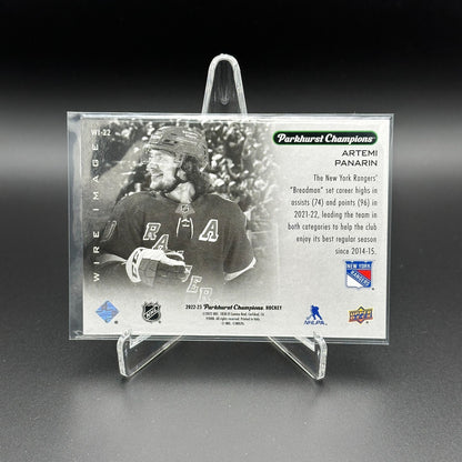 2022-23 UD Parkhurst Champions ARTEMI PANARIN #WI-22 Wire Image - NY Rangers