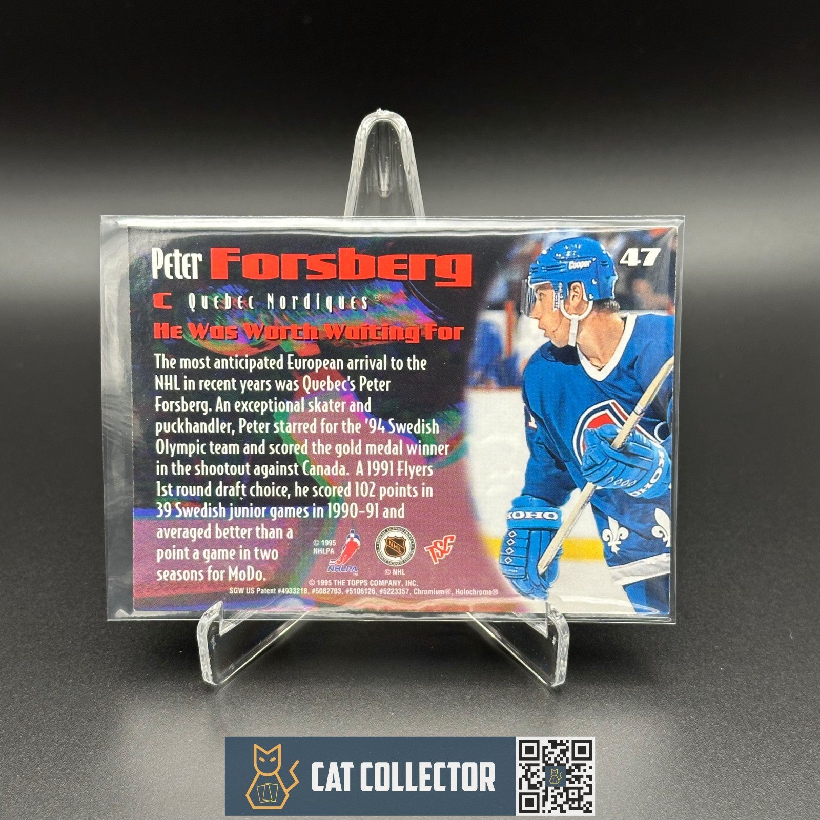 1995-96 Topps Stadium Club Members PETER FORSBERG #47 Rookie RC