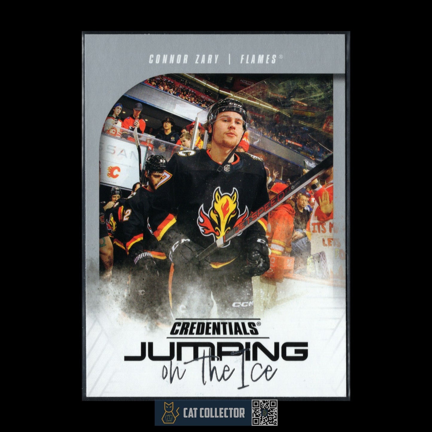 2024-25 UD Credentials CONNOR ZARY #JI-CZ Jumping on the ice