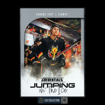 2024-25 UD Credentials CONNOR ZARY #JI-CZ Jumping on the ice