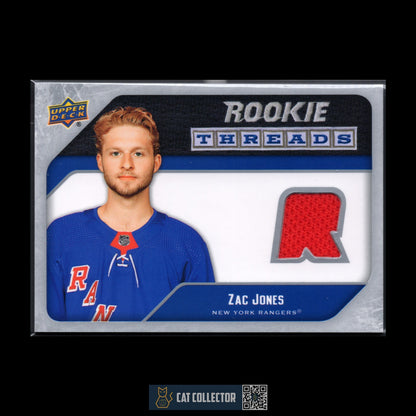 2021-22 UD Series 2 ZAC JONES #RT-ZJ Rookie Threads RC Jersey