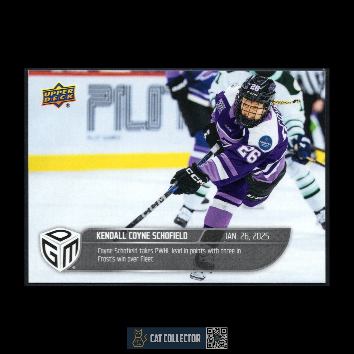 2024-25 UD PWHL Game Dated Moments KENDALL COYNE SCHOFIELD #16 ONLINE EXCUSIVE!