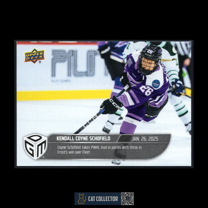 2024-25 UD PWHL Game Dated Moments KENDALL COYNE SCHOFIELD #16 ONLINE EXCUSIVE!