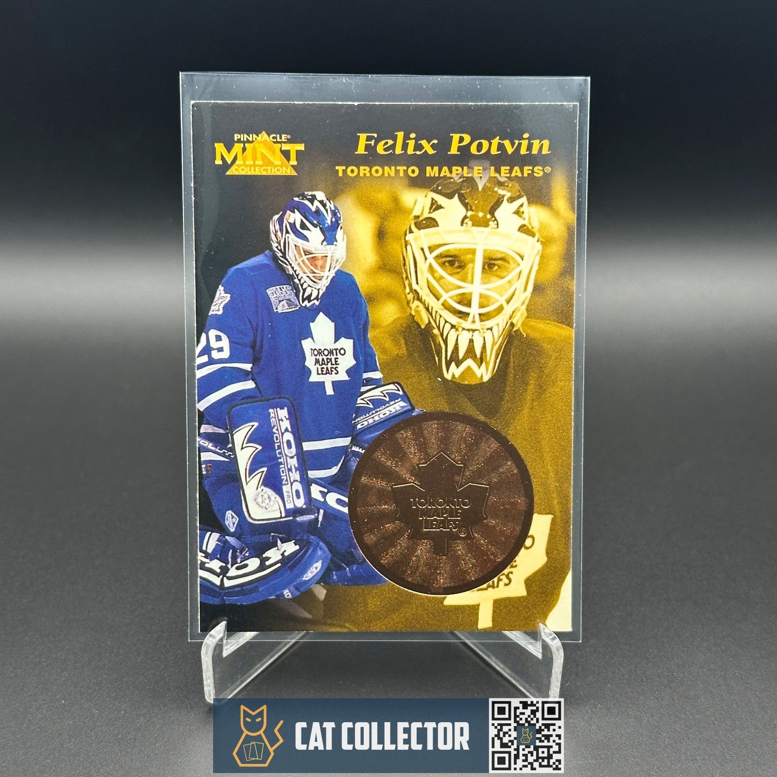 1996-97 Pinnacle Mint Collection FELIX POTVIN #24 Bronze - Toronto Maple Leafs