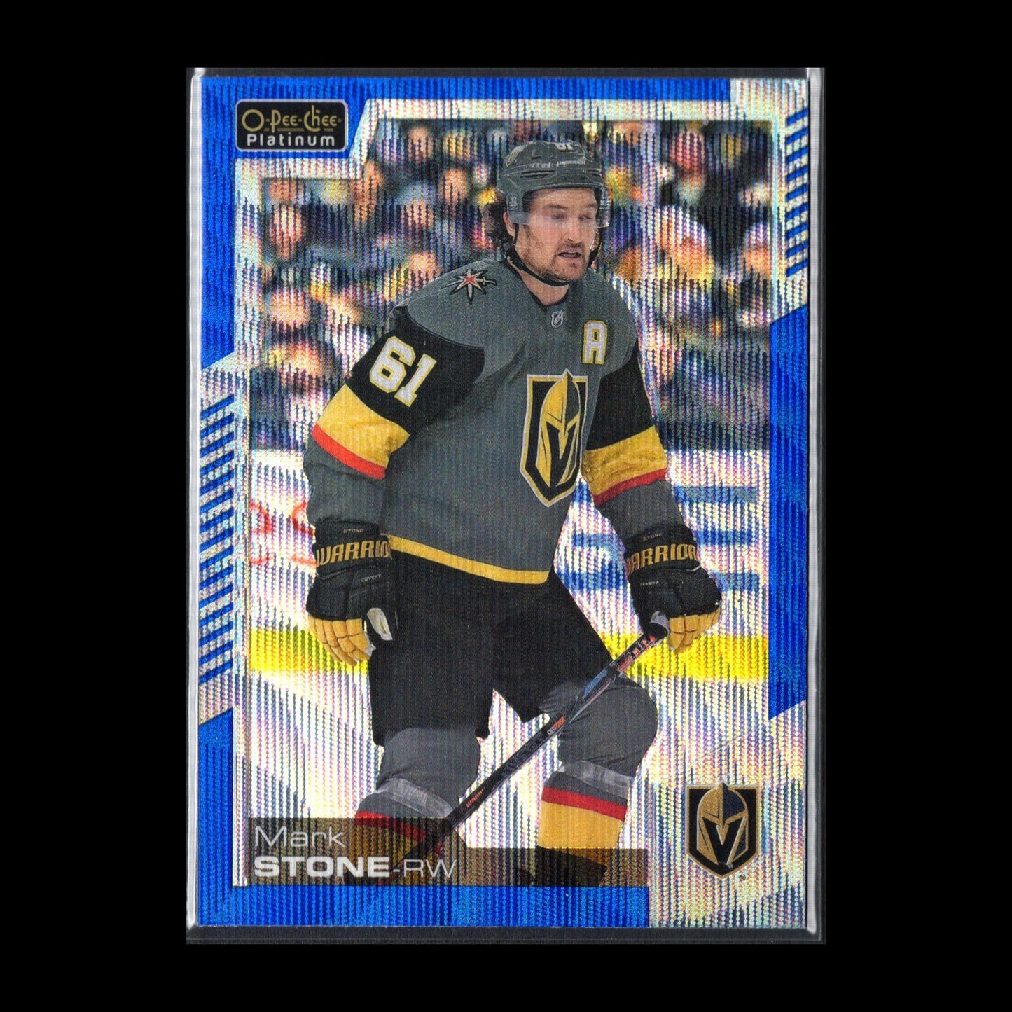 2020-21 O-Pee-Chee Platinum MARK STONE #40 Blue Surge - Vegas Golden Knights