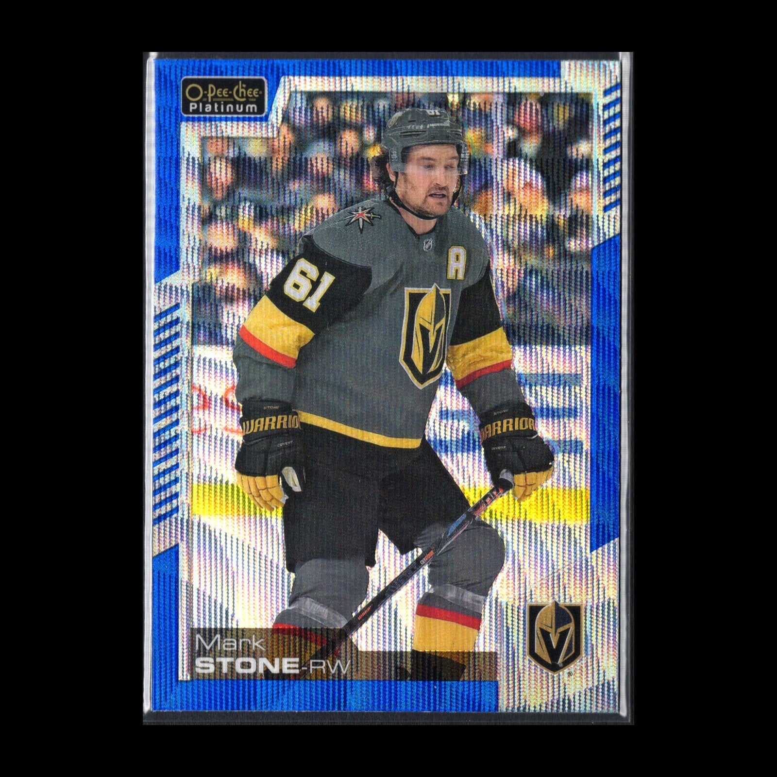 2020-21 O-Pee-Chee Platinum MARK STONE #40 Blue Surge - Vegas Golden Knights