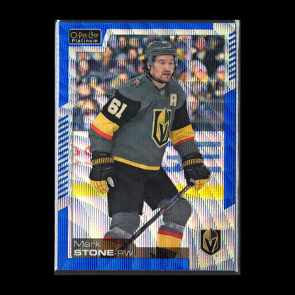 2020-21 O-Pee-Chee Platinum MARK STONE #40 Blue Surge - Vegas Golden Knights