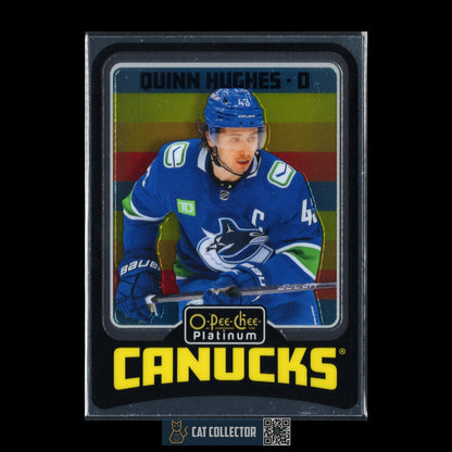 2024-25 O-Pee-Chee Platinum QUINN HUGHES #R21 Retro